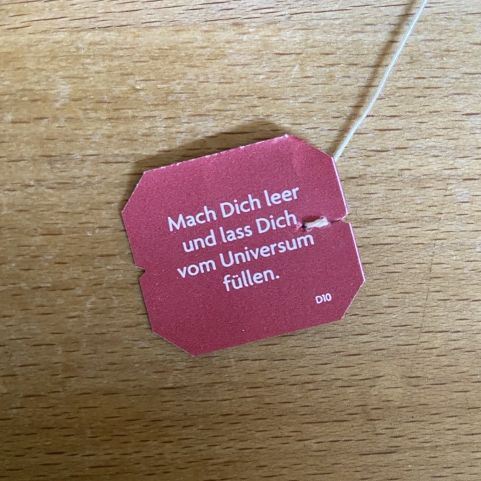 Teebeutelspruch